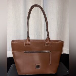 Dooney and Bourke Brown Beacon Leather Tote